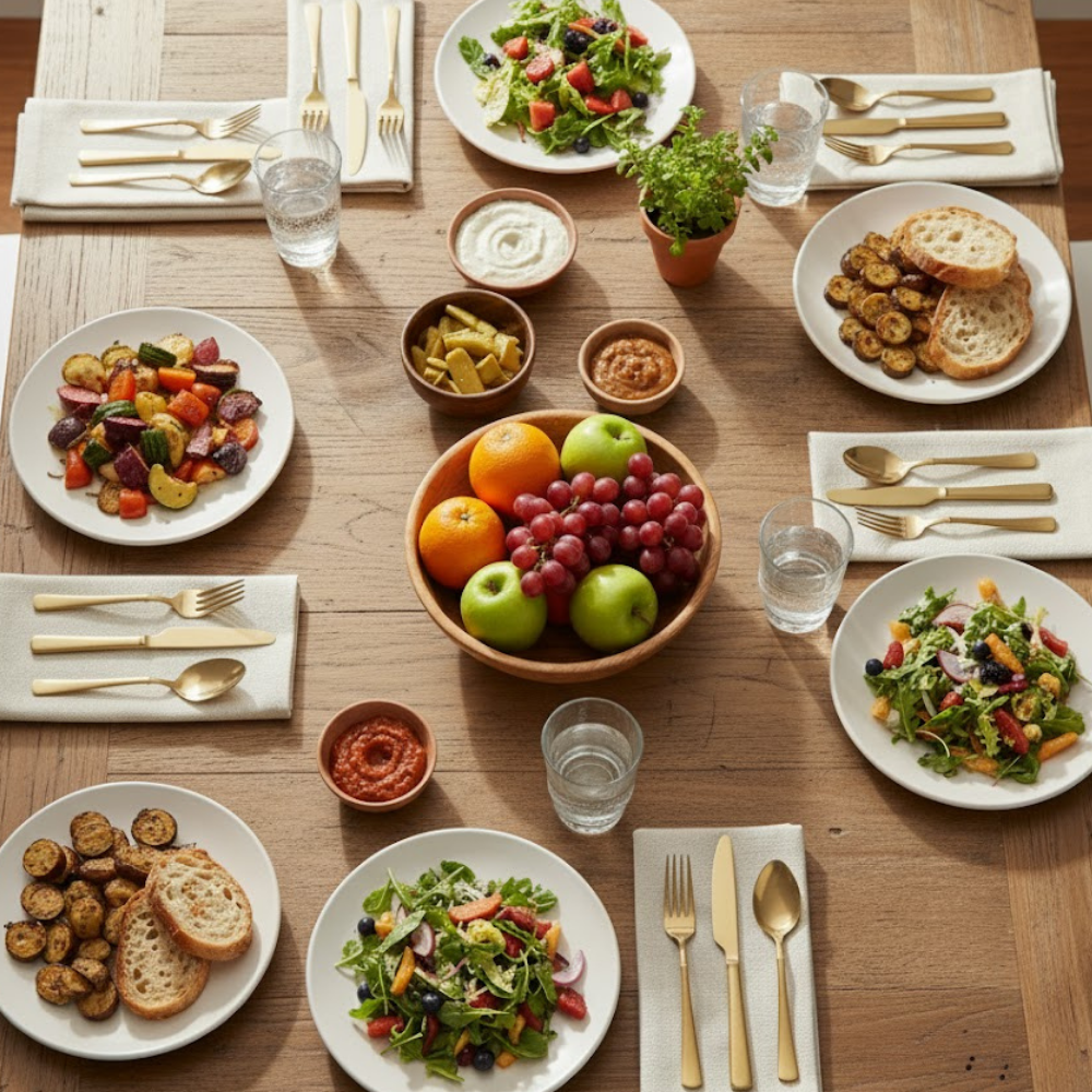 Midas Stainless Steel Flatware 5 Piece Set Gold Finish